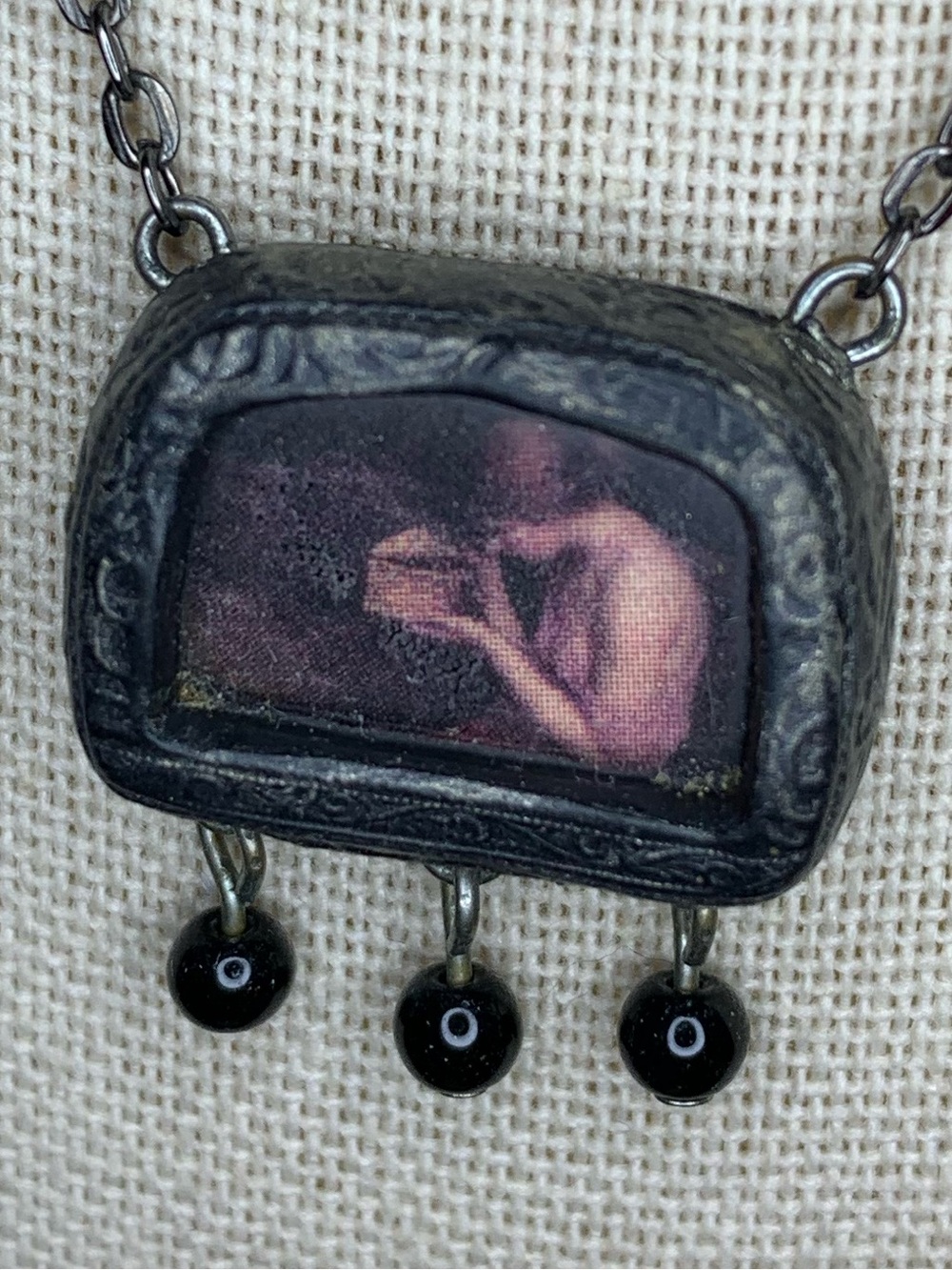 Parrish Relics Window Amulet detail of Waterhouse Psyche Opening Golden Box - Picture 3 of 4